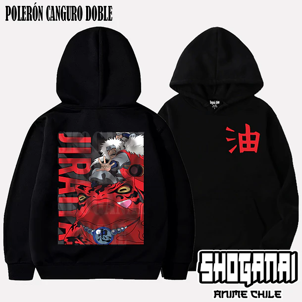 NAR20 Jiraiya - NARUTO - ADULTO (Polera o Polerón) 5