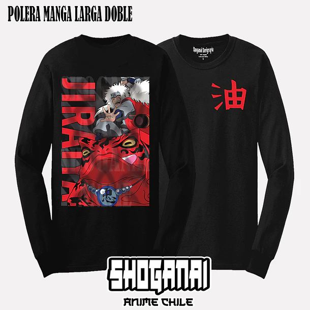 NAR20 Jiraiya - NARUTO - ADULTO (Polera o Polerón) 4