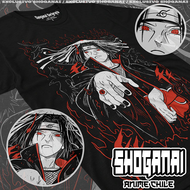 NAR22 Itachi Uchiha - NARUTO - ADULTO (Polera o Polerón) 1