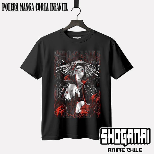 NAR22 Itachi Uchiha - NARUTO - INFANTIL (Polera o Polerón) 1