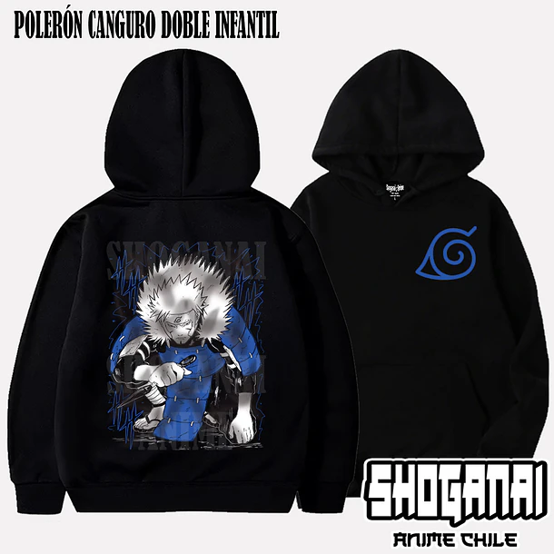 NAR23 Tobirama Senju - NARUTO - INFANTIL (Polera o Polerón) 5