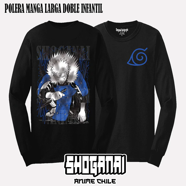 NAR23 Tobirama Senju - NARUTO - INFANTIL (Polera o Polerón) 4