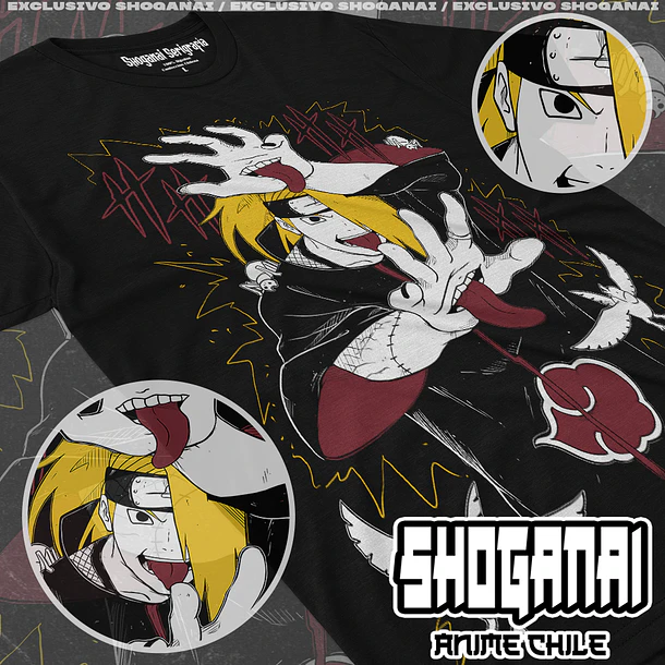 NAR24 Deidara - NARUTO - ADULTO (Polera o Polerón) 1