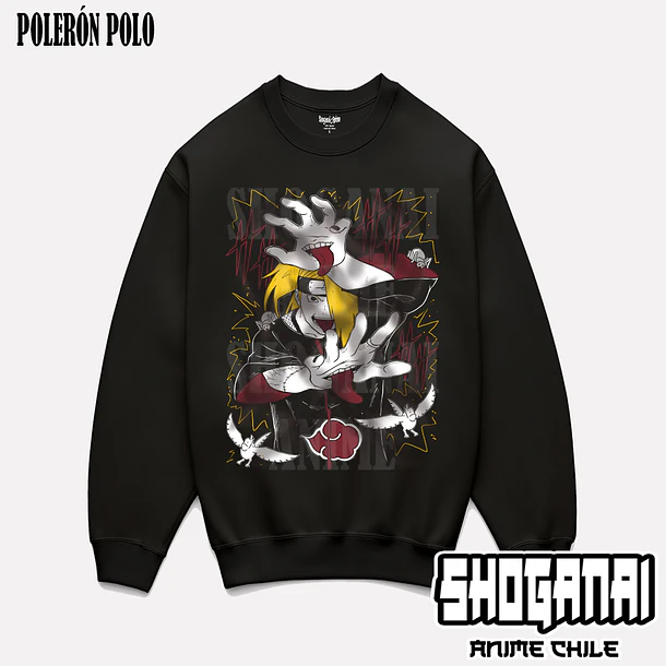 NAR24 Deidara - NARUTO - ADULTO (Polera o Polerón) 6