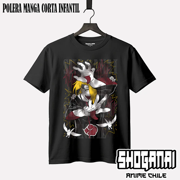 NAR24 Deidara - NARUTO - INFANTIL (Polera o Polerón) 1