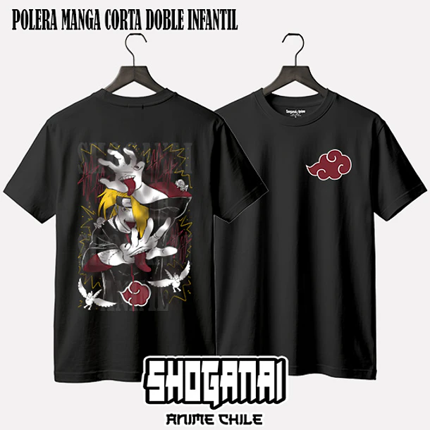 NAR24 Deidara - NARUTO - INFANTIL (Polera o Polerón) 2