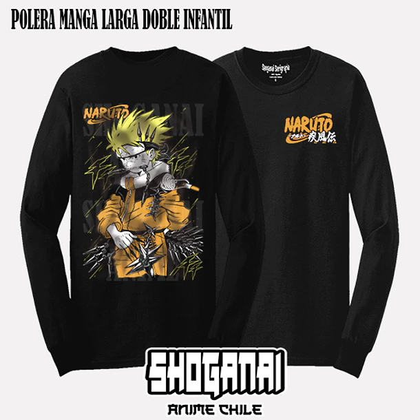 NAR25 Naruto Uzumaki - NARUTO - INFANTIL (Polera o Polerón) 4