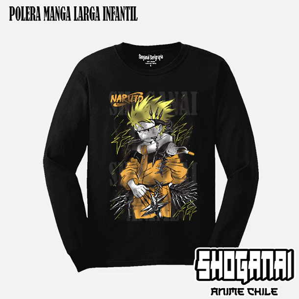 NAR25 Naruto Uzumaki - NARUTO - INFANTIL (Polera o Polerón) 3