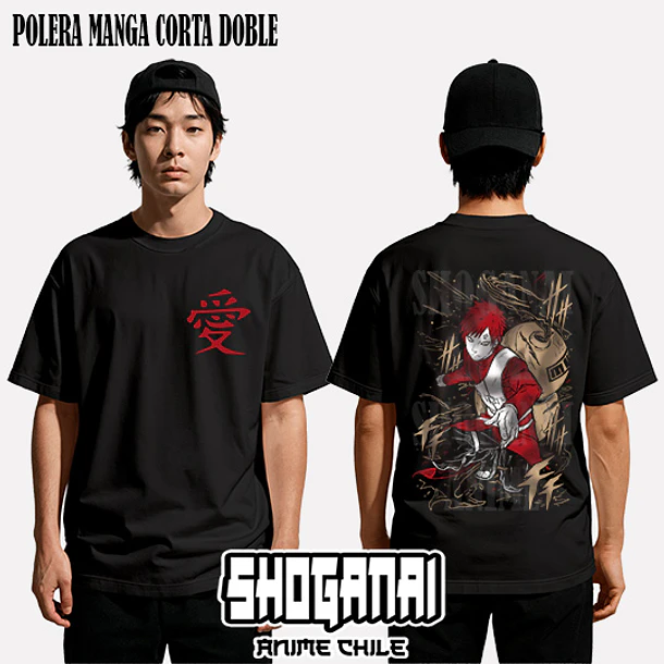 NAR26 Gaara - NARUTO - ADULTO (Polera o Polerón) 2