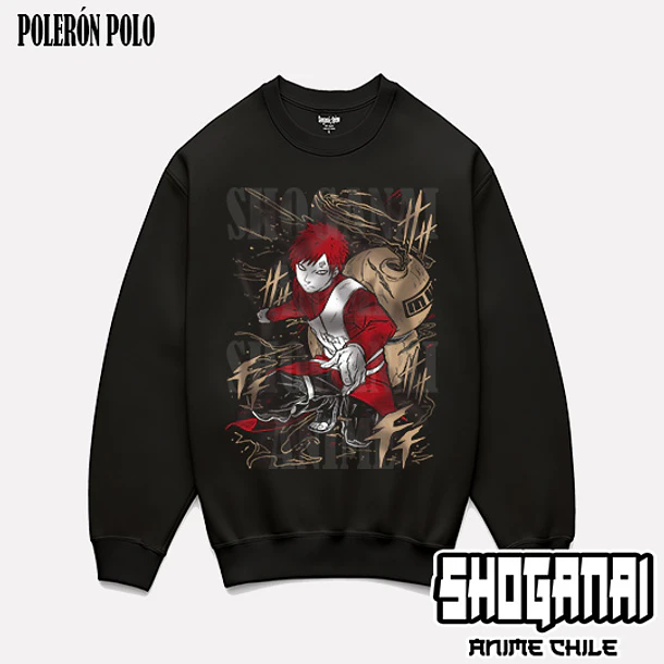 NAR26 Gaara - NARUTO - ADULTO (Polera o Polerón) 6