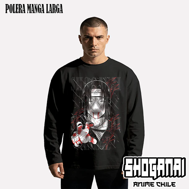 NAR27 Itachi Uchiha - NARUTO - ADULTO (Polera o Polerón) 3