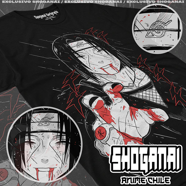 NAR27 Itachi Uchiha - NARUTO - ADULTO (Polera o Polerón) 1