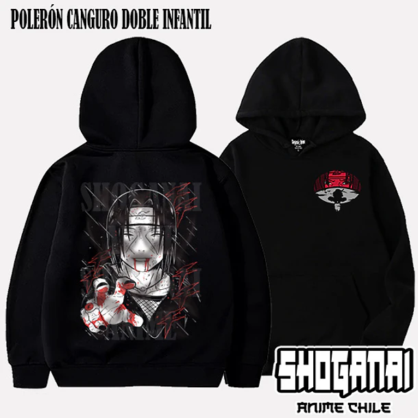 NAR27 Itachi Uchiha - NARUTO - INFANTIL (Polera o Polerón) 5