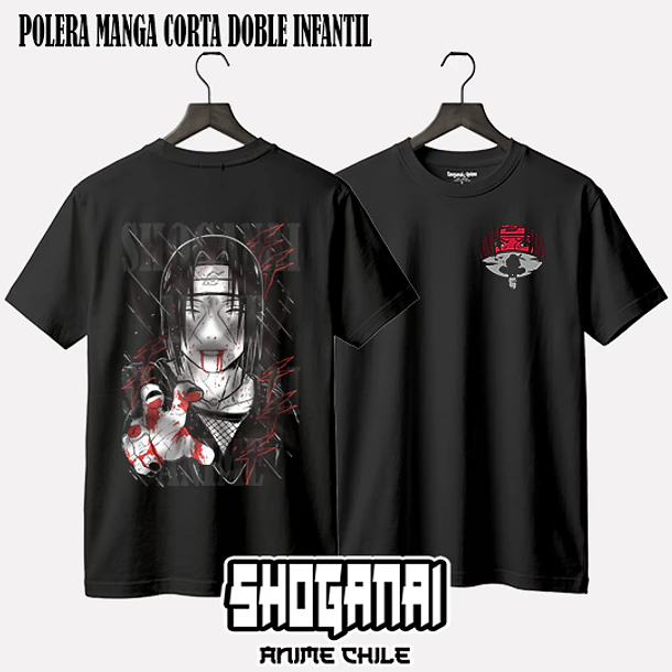 NAR27 Itachi Uchiha - NARUTO - INFANTIL (Polera o Polerón) 2