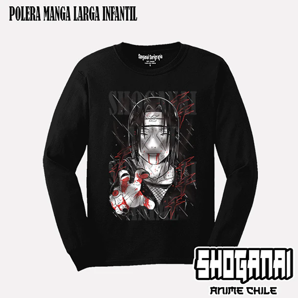 NAR27 Itachi Uchiha - NARUTO - INFANTIL (Polera o Polerón) 3