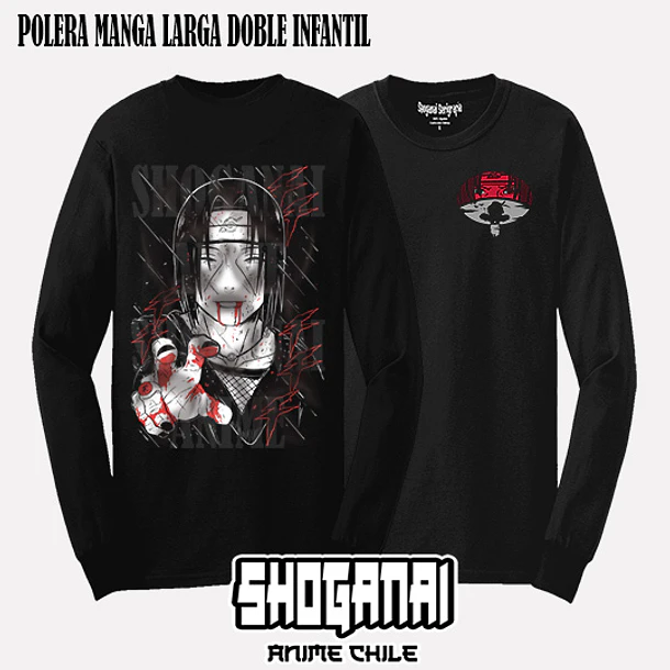 NAR27 Itachi Uchiha - NARUTO - INFANTIL (Polera o Polerón) 4