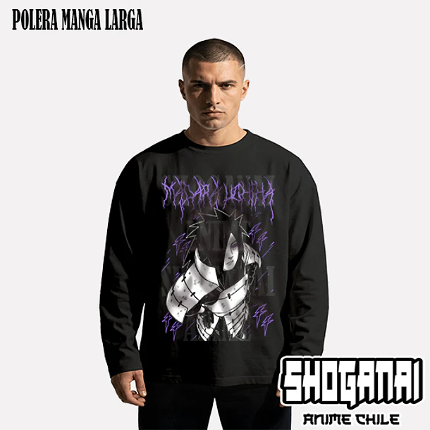 NAR29 Madara Uchiha - NARUTO - ADULTO (Polera o Polerón) 3