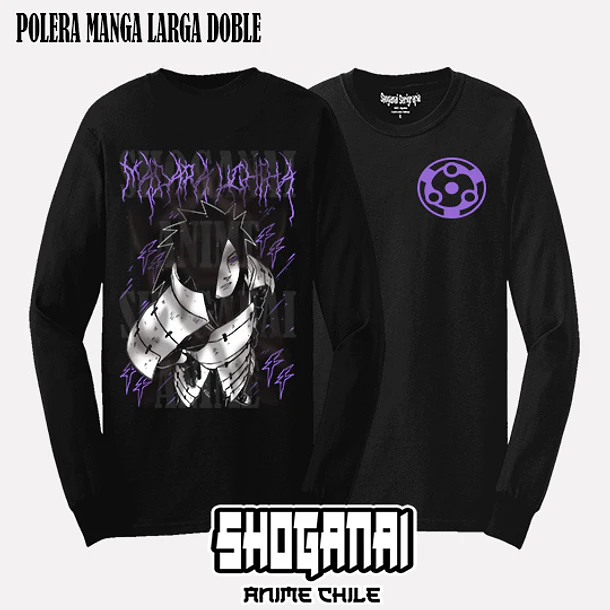 NAR29 Madara Uchiha - NARUTO - ADULTO (Polera o Polerón) 4