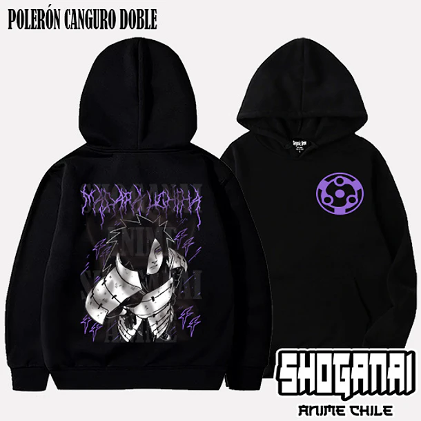 NAR29 Madara Uchiha - NARUTO - ADULTO (Polera o Polerón) 5