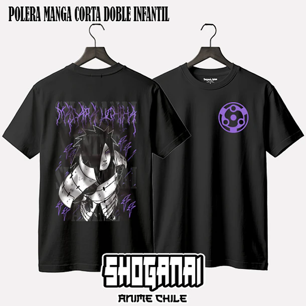 NAR29 Madara Uchiha - NARUTO - INFANTIL (Polera o Polerón) 2