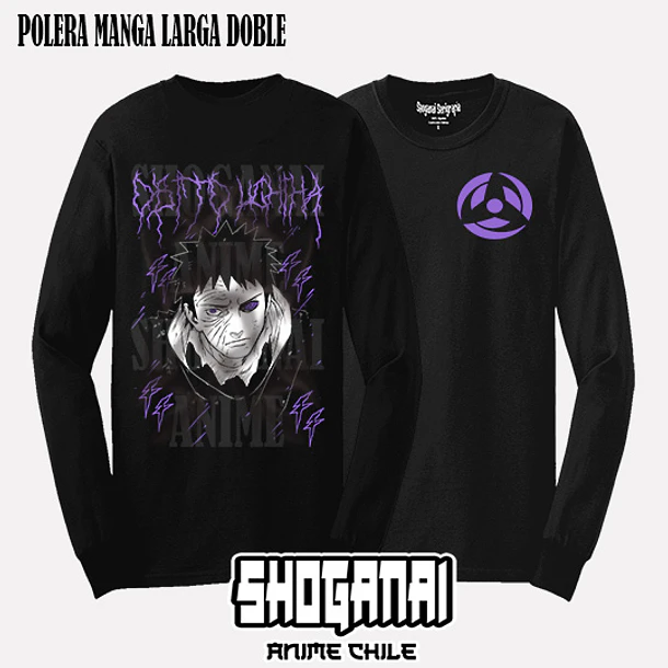 NAR30 Obito Uchiha - NARUTO - ADULTO (Polera o Polerón) 4