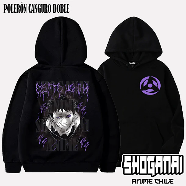 NAR30 Obito Uchiha - NARUTO - ADULTO (Polera o Polerón) 5