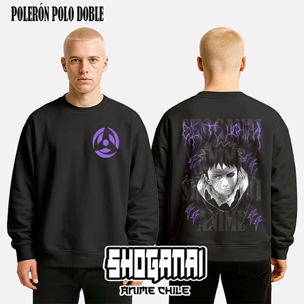 NAR30 Obito Uchiha - NARUTO - ADULTO (Polera o Polerón) 7