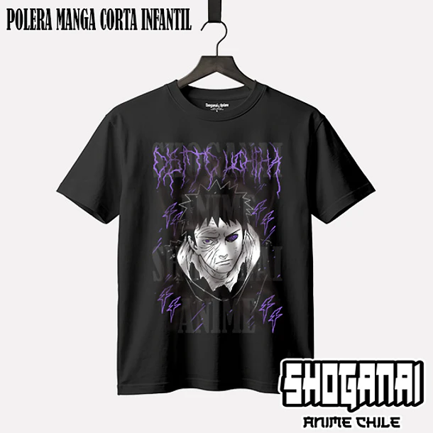NAR30 Obito Uchiha - NARUTO - INFANTIL (Polera o Polerón) 1
