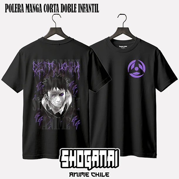 NAR30 Obito Uchiha - NARUTO - INFANTIL (Polera o Polerón) 2