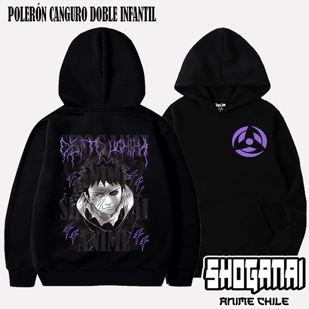 NAR30 Obito Uchiha - NARUTO - INFANTIL (Polera o Polerón) 5