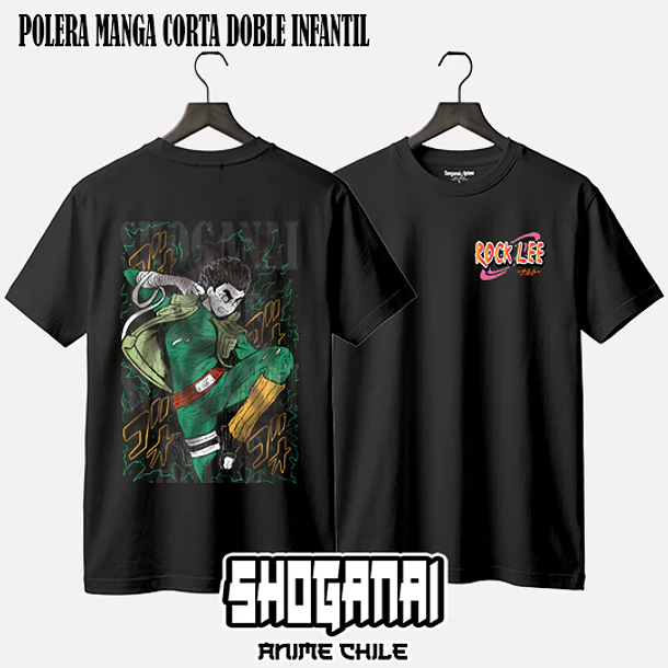 NAR31 Rock Lee - NARUTO - INFANTIL (Polera o Polerón) 2