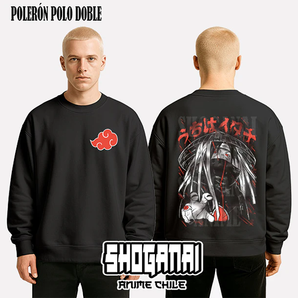 NAR32 Itachi Uchiha - NARUTO - ADULTO (Polera o Polerón) 7