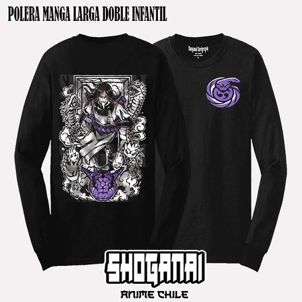 NAR34 Orochimaru - NARUTO - INFANTIL (Polera o Polerón) 5