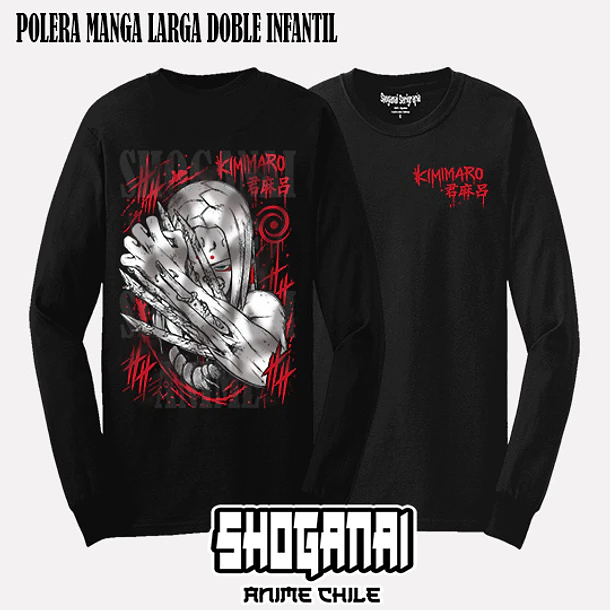 NAR37 Kimimaro - NARUTO - INFANTIL (Polera o Polerón) 5
