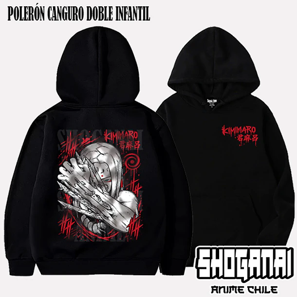 NAR37 Kimimaro - NARUTO - INFANTIL (Polera o Polerón) 6