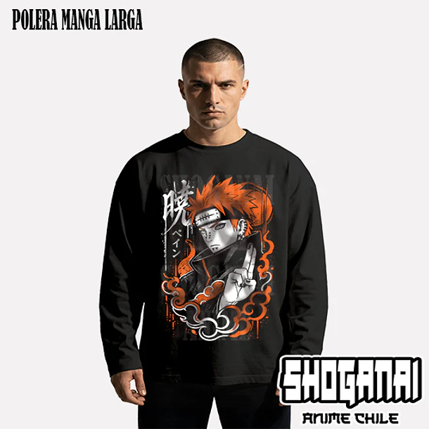 NAR38 Pain - NARUTO - ADULTO (Polera o Polerón) 4