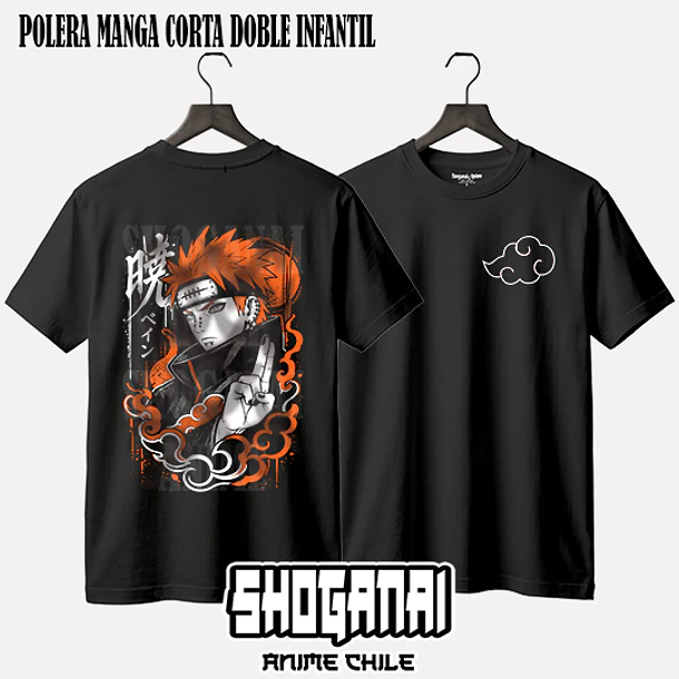 NAR38 Pain - NARUTO - INFANTIL (Polera o Polerón) 3