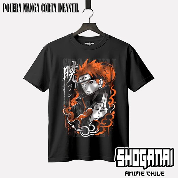NAR38 Pain - NARUTO - INFANTIL (Polera o Polerón) 1