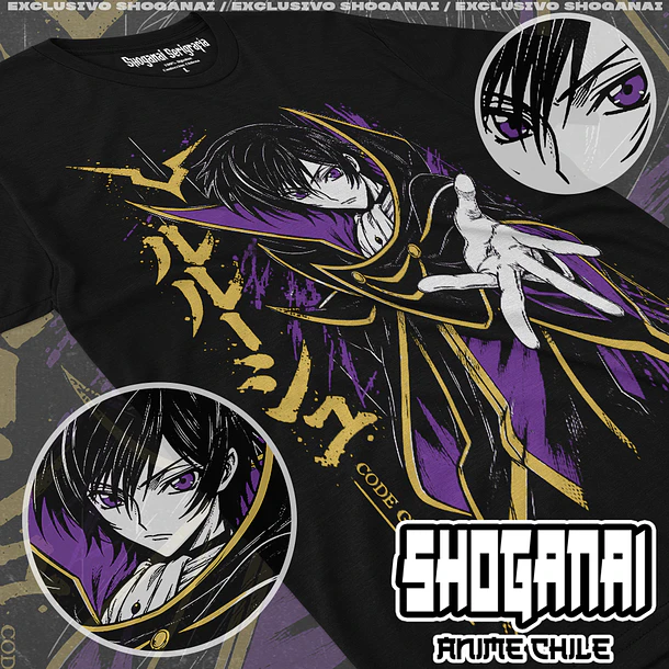 CG01 Lelouch Lamperouge / Zero - CODE GEASS - ADULTO (Polera o Polerón) 1