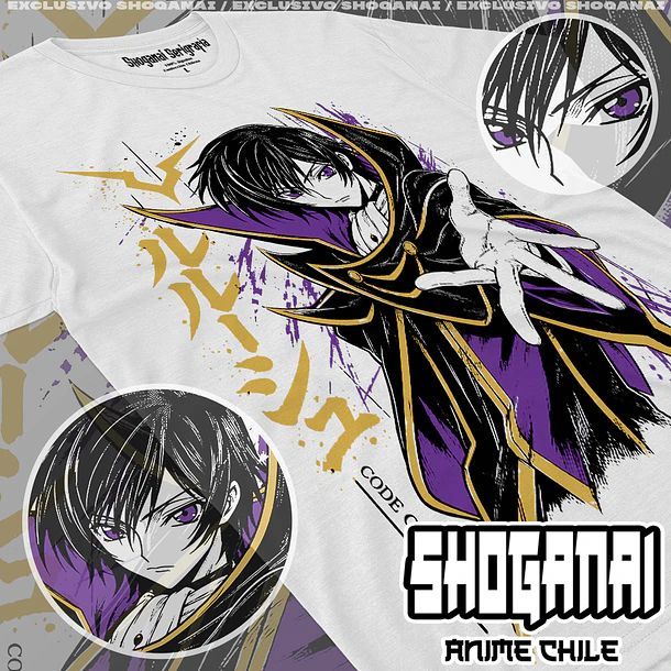 CG01 Lelouch Lamperouge / Zero - CODE GEASS - INFANTIL (Polera o Polerón) 2