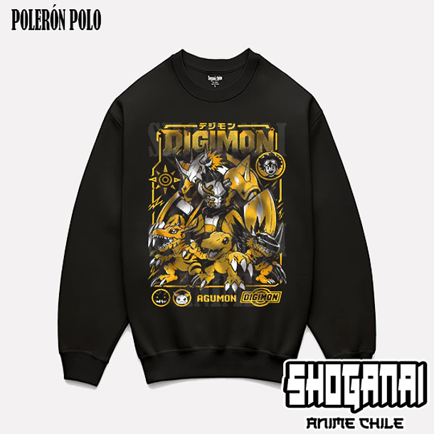 DGM01 Agumon, Greymon, WarGreymon y MetalGreymon - DIGIMON - ADULTO (Polera o Polerón) 7