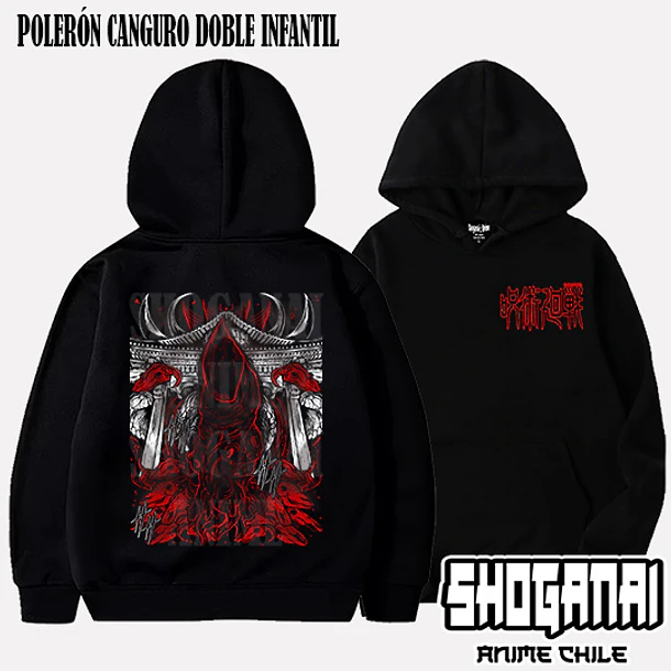 JJK62 Ryomen Sukuna - JUJUTSU KAISEN - INFANTIL (Polera o Polerón) 5