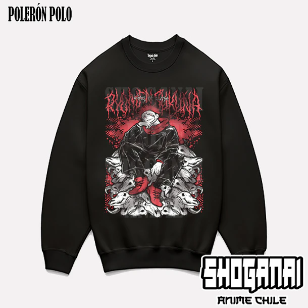 JJK75 Itadori X Sukuna - JUJUTSU KAISEN - ADULTO (Polera o Polerón) 6