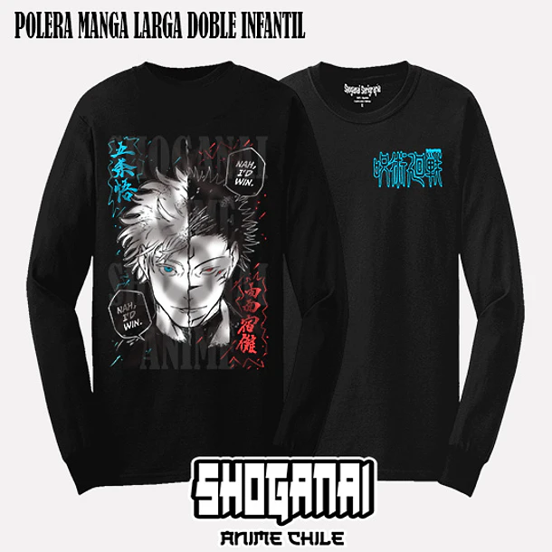 JJK77 Satoru Gojo VS Ryomen Sukuna - JUJUTSU KAISEN - INFANTIL (Polera o Polerón) 4