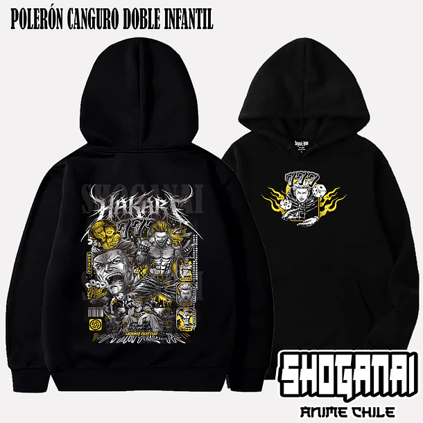 JJK78 OP2 Kinji Hakari - JUJUTSU KAISEN - INFANTIL (Polera o Polerón) 6