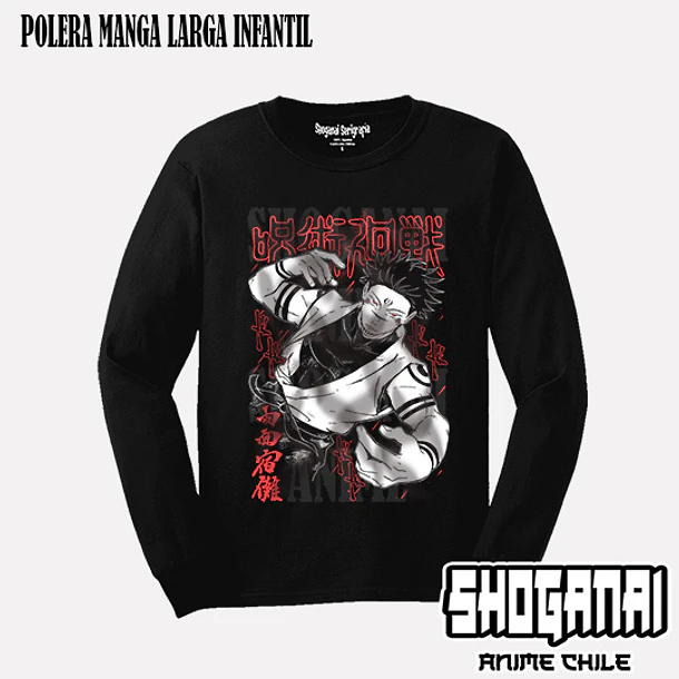 JJK80 Sukuna X Megumi - JUJUTSU KAISEN - INFANTIL (Polera o Polerón) 3