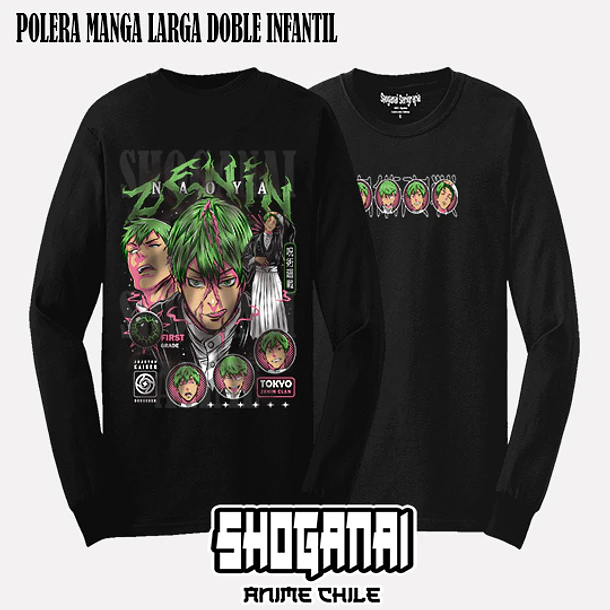 JJK86 Naoya Zenin - JUJUTSU KAISEN - INFANTIL (Polera o Polerón) 5