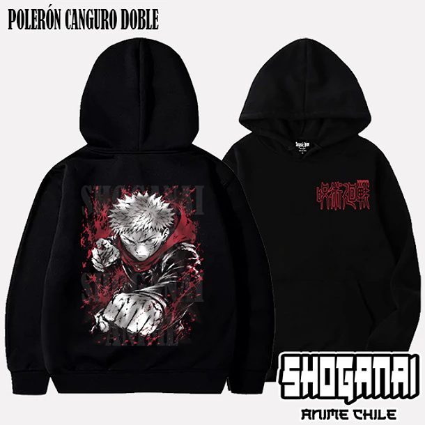 JJK96 Yuji Itadori - JUJUTSU KAISEN - ADULTO (Polera o Polerón) 5