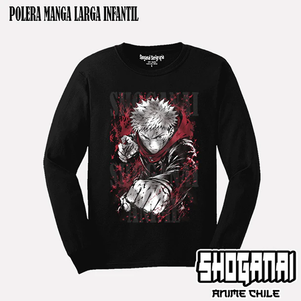 JJK96 Yuji Itadori - JUJUTSU KAISEN - INFANTIL (Polera o Polerón) 3