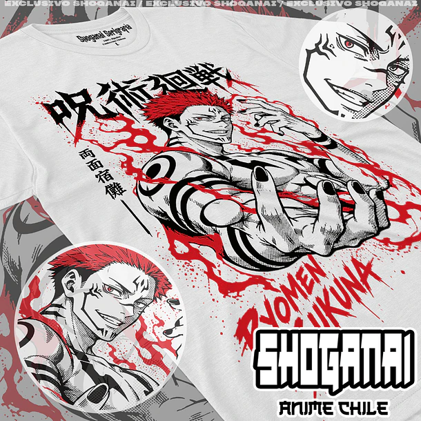 JJK100 Ryomen Sukuna - JUJUTSU KAISEN - INFANTIL (Polera o Polerón) 2